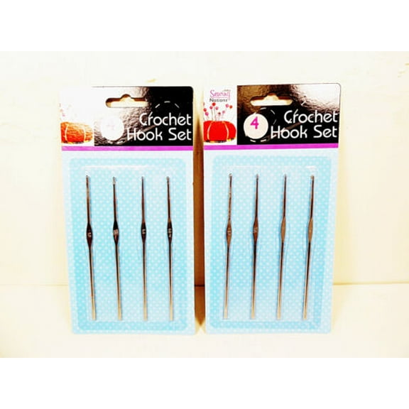 Crochet Hooks Set 2 Sets Crocheting Hook Needle Needles Metal 1.2 1.3 1.4 1.6