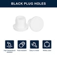 thumbnail image 2 of Unique Bargains 30 Pieces White Plug Holes, Waterproof Rubber Button Plug for 9mm/0.35' Hole, 2 of 6