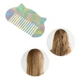 thumbnail image 5 of Unique Bargains 1 Pc Durable Cat Hair Comb Blue Purple Acetate Sheet, 5 of 5