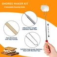 thumbnail image 5 of EAST FLAME S'Mores Maker Kit & Charcuterie Serving Set, Includes 4 Extendable Roasting Sticks, Cheese Knife & Bamboo Tray, Gift for Houswarmings, 5 of 8