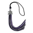 thumbnail image 4 of Endea Graduation Black/Purple/Silver Mixed Color Graduation Tassel with Silver Date Drop, 4 of 10