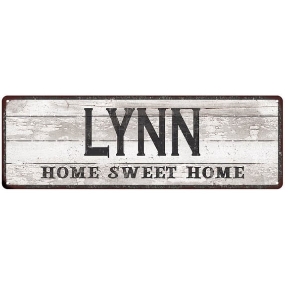 LYNN Home Sweet Home Country Look 6x18 Metal Sign 106180045131