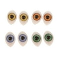 thumbnail image 1 of 4 pares de ojos de plástico con espalda hueca ovalada Iris de 7 mm para fabricante de, 1 of 6