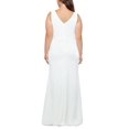 thumbnail image 3 of Betsy & Adam Robe de Soirée Détail Nœud pour Femmes Grande Taille, Blanc, 20W, 3 of 3