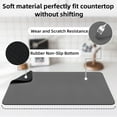 thumbnail image 4 of Kitchen Dish Drying Mat for Kitchen Counter 16"x 24", Diatomite Coffee Mat Anti-slip Rubber Backed, Grey, 4 of 17