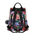 thumbnail image 2 of FORMRS Women's Travel Backpack Purse Anti-Theft Hidden Pockets Casual Shoulder Bag, Vibrant Pink Floral Pattern, 2 of 7