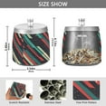 thumbnail image 2 of Yayeee Ashtray with Lid for Cigarette Smokeless Stainless Steel Home Ash Holder, Abstract Stripes, 2 of 7