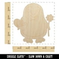 thumbnail image 2 of Penguin with Heart and Flower Valentine Wood Shape Unfinished Piece Cutout Craft DIY Projects - 4.70 Inch Size - 1/8 Inch Thick, 2 of 7