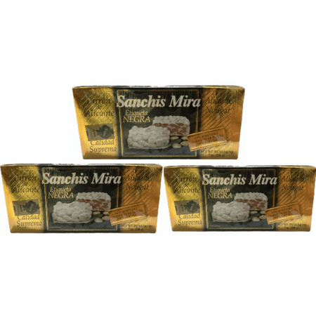 Sanchis Mira Turron de Alicante 7 oz Just arrived from Spain Pack of 3