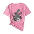 thumbnail image 2 of Rciityk Women's Oversized T Shirts Summer Short Sleeve Round Neck Plus Size Tops Trendy Cute Rabbits Graphic Tee Blouses, 2 of 4