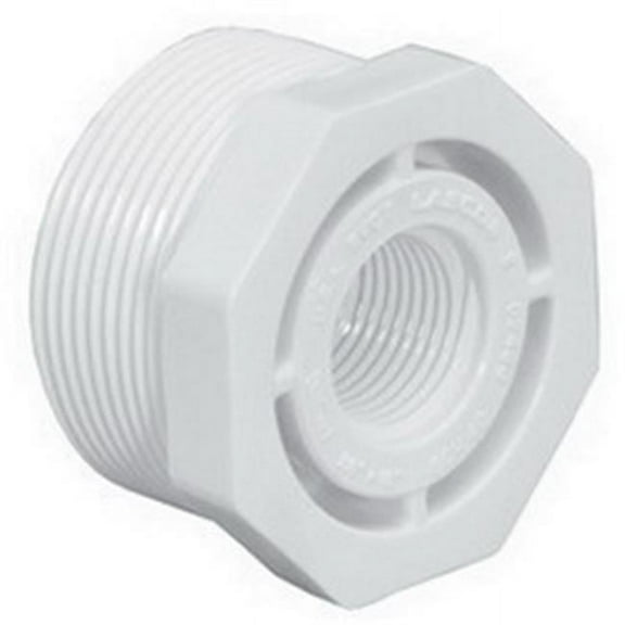 Westlake Pipe & Fittings PVC, Bushing, 1/2 in NPT, 1/4 in NPT 439072