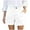 White, variant on Diufon Womens Cargo Shorts for Women Solid Color Pleated Shorts High Waist Button Shorts with Pockets