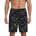 thumbnail image 3 of Lsque Lavender Flowers Mens Sleep Pajama Shorts,Short Pajama Pants, Cotton Ultra-Soft Knit-3X-Large, 3 of 9