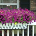 thumbnail image 5 of ZOELNIC 8Pcs Artificial Flowers Outdoor UV Resistant Fake Flowers ,Faux Plastic Flower Greenery Shrubs Plants for Indoor Outside Hanging Planter Home Garden Decoration, 5 of 8