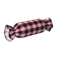 thumbnail image 3 of Candy Pillow With Pillow Core 24.6×9.8in Durable Cord Opening And Closing Design Waterproof And Easy To Install Hotpink Buffalo Plaid Check Tartan Scotland_4, 3 of 8