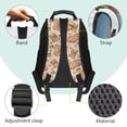 thumbnail image 4 of Aplkyhs School Backpack for Boys Girls Ages 6-18 Ergonomic Padded Adjustable Straps Large Capacity Multi Compartment Bookbag for Elementary Middle High School Capybara Orange, 4 of 7