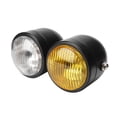 thumbnail image 3 of Double Double Phare, Moto Universelle 8.5in Fer Moto Twinlamp Double Phare Rond Robuste et Résistant, 3 of 5