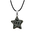thumbnail image 1 of Collar de piedra Natural de estrella, cadena de clavícula de cuerda de cuero con temperamento femenino, 1 of 2