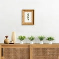 thumbnail image 2 of 4 Packs Small Fake Plants in Farmhouse Galvanized Pots Table Centerpiece Mini Potted Artificial Plants Faux Eucalyptus for Shelf Office Rustic Home Decor (White, Mini-6" H), 2 of 5