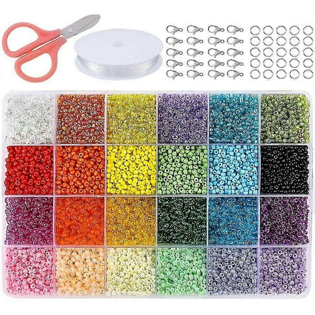 Kit de cuentas que incluye cuentas de vidrio y letras del alfabeto para pulseras, bisutería y accesorios de artesanía.