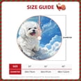 thumbnail image 2 of Salouo Cute Cloud Bichon Frise Christmas Tree Skirt 48" Farmhouse Christmas Decorations Snowman Xmas Tree Skirt Tree Mat for Holiday Party Decor, 2 of 8