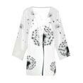 thumbnail image 5 of VEKDONE Womens Summer Fall Printed Cardigan Long Sleeve Loose Cover Up Casual Blouse B Multicolor XXXXL, 5 of 5