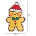 thumbnail image 3 of Felpudo navideño para dormitorio, baño, inodoro, alfombra antideslizante, Papá Noel, muñeco de nieve, árbol de Navidad, decoración, alfombra para el suelo, regalo de Año Nuevo, 3 of 5