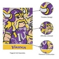 thumbnail image 6 of Minnesota Vikings Double-Sided Justin Patten Garden Flag, 6 of 6