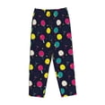 thumbnail image 4 of Daiia Colorful Ping Pong Rackets Women's Sleep Pant with Pockets and Drawstring,Pajama Pants-XX-Large, 4 of 9
