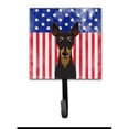 thumbnail image 1 of Drapeau Américain et Laisse Ou Porte-Clés Miniatures Pinscher, 1 of 1