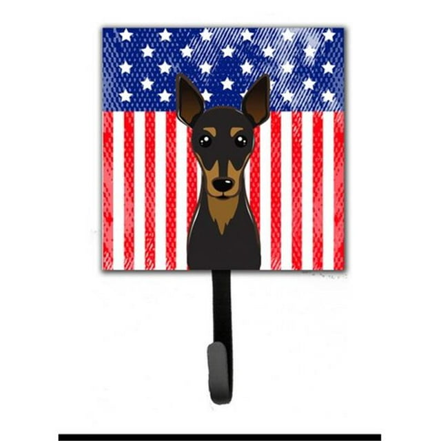 Drapeau Américain et Laisse Ou Porte-Clés Miniatures Pinscher
