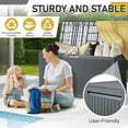 thumbnail image 2 of Ktaxon 90 gal Outdoor Garden Plastic Storage Deck Box Gray, 2 of 8