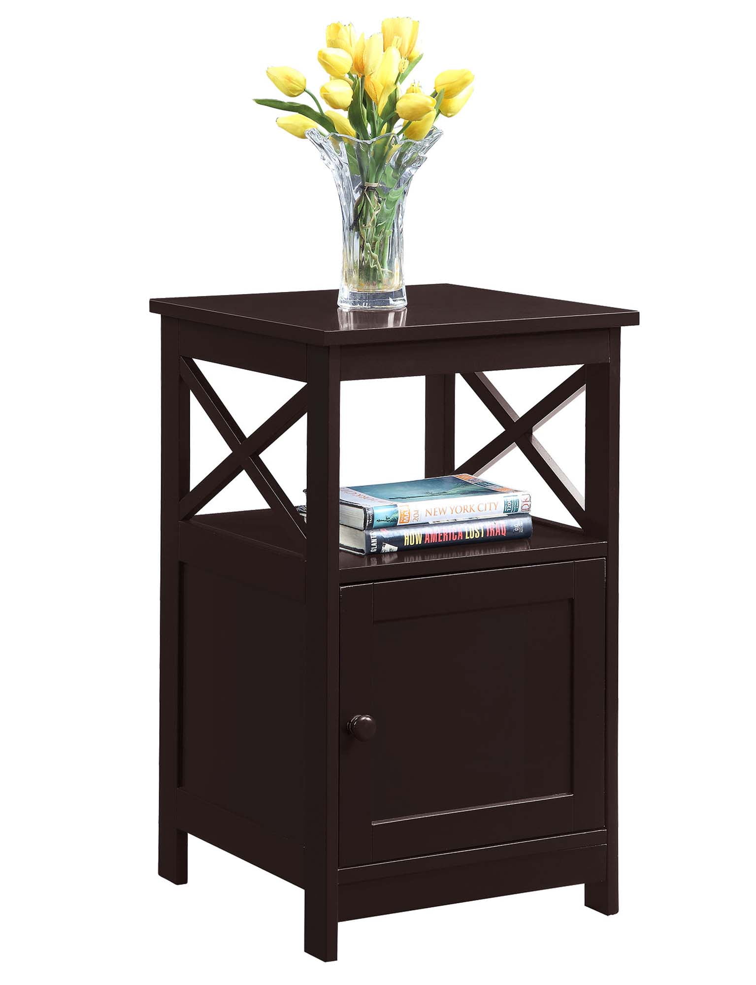Convenience Concepts Oxford End Table with Cabinet