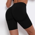 thumbnail image 2 of Women's Shorts High Waisted Stretchy Seamless Leggings Scrunch Booty Legging Lifting Workout Gym Yoga Pants Trendy Casual Shorts S-XL, 2 of 7