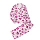 thumbnail image 2 of RKSTN Women's Valentines Pajama Sets Plus Size Notch Collar Button Down Valentine's Day Print T Shirt Top and Pjs Pant 2 Piece Matching Set Casual Lapel Sleepwear Shirt Pjs Loungewear Two Piece Set, 2 of 6