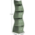 thumbnail image 2 of Tribesigns Small Corner Shelf, 5-Tier Modern Corner Bookcase for Small Space, Living Room (Green), 2 of 9