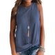 thumbnail image 1 of Tops casuales para mujer, sin mangas, con nudo torcido, camisetas de punto, camisetas sin mangas, nueva moda, varios colores Ormromra HMYH015-8, 1 of 3