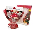 thumbnail image 2 of Ramo de Osito Bouquet de Peluche Hecho a Mano Flores Artificiales Decoración con Luz Tarjeta Adecuado para Cumpleaños Graduación Navidad Fiesta Hogar L Rojo, 2 of 8