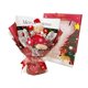 thumbnail image 2 of Ramo de Osito Bouquet de Peluche Hecho a Mano Flores Artificiales Decoración con Luz Tarjeta Adecuado para Cumpleaños Graduación Navidad Fiesta Hogar L Rojo, 2 of 8