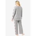 thumbnail image 2 of Dreams & Co. Plus Size Side Print Pajama Set, 2 of 6