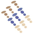 thumbnail image 3 of MasteelfCA 3 Ensembles de 27 Pcs Clé de Saxophone Coque Bouton Tenor Alto Incrustation de Bouton Accessoires d'Instruments de Musique (Bleu Kaki Beige), 3 of 7