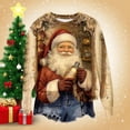thumbnail image 1 of YOIAVAIOY Chandails en Molleton de Noël Grande Taille pour Femmes Père Noël Impression 3D Chandail Col Rond Manches Longues Chandail en Molleton de Noël, 1 of 5