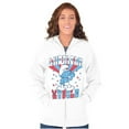 thumbnail image 4 of Hefty Smurf American Muscle USA Unisex Plus Size Zip Hoodie Brisco Brands 4X, 4 of 5