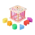 thumbnail image 2 of Juguete clasificador de formas Zulema Habilidades motoras de madera Montessori Estilo A Zulema clasificador de formas, 2 of 7