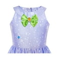 thumbnail image 4 of Girls Dress Purple Christmas Reindeer Snow Xmas Tree Party 10 Years, 4 of 7
