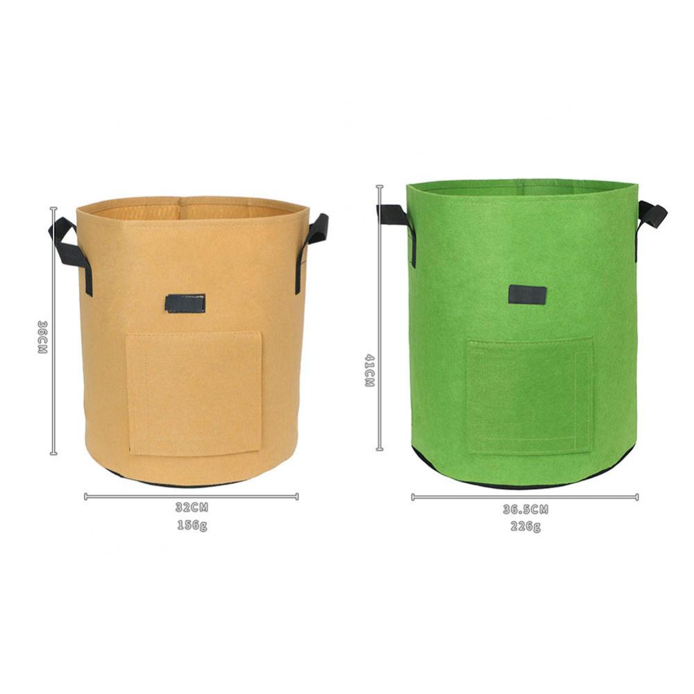 Plant Grow Bag w// Handles Details about  / 3//5 Pack Garden Heavy Duty Aeration Fabric Pot