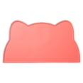 thumbnail image 2 of Cat Food Mat,Dog Food Mat,Pet Mats for Floor Waterproof,Non Spill Non Slip Pet Feeding Mat, Cat Shape Placemats for Cat Dog Water Bowl, for Messy Drinkers To Prevent Spill and Protect Floors, Pink, 2 of 9