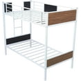 thumbnail image 4 of Churanty Wood Bunk Bed Space-Saving, Twin-over-full, White, 4 of 7