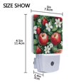 thumbnail image 3 of Yayeee LED Night Light for The Home Plug in With Light Sensors 2 Pack, Red Apple Pattern, 3 of 5