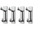 thumbnail image 2 of TopLLC Stainless Steel Clothes Hook Adhesive Hook With No Punching Clothes Hook 304 Hook Set Of 4/5/6 coat hook, 2 of 2